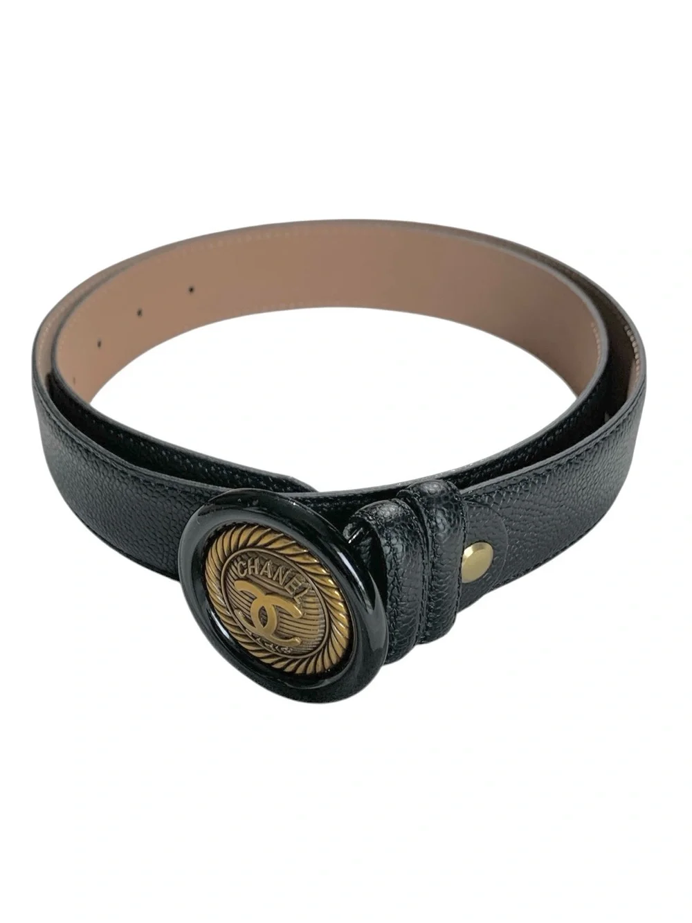 🖤 Black Leather Medallion Belt 🖤